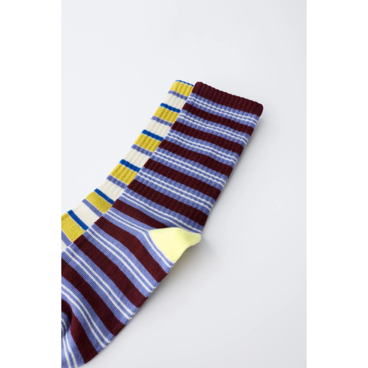 Набор из двух пар длинных носков с полосатым принтом