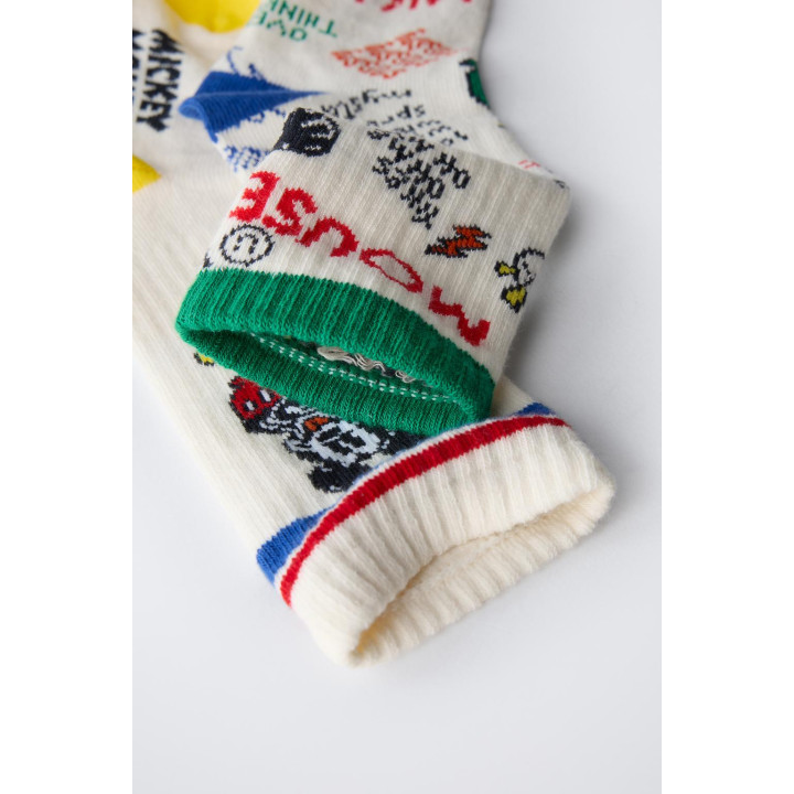 Набор из двух пар длинных носков с принтом mickey mouse © disney