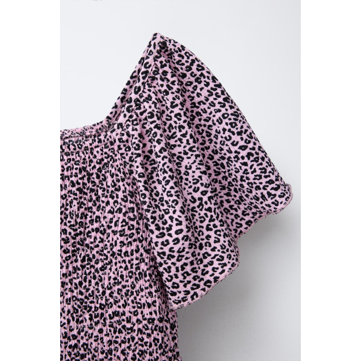 ПЛАТЬЕ С ТЕКСТУРНЫМ АНИМАЛИСТИЧЕСКИМ ПРИНТОМ