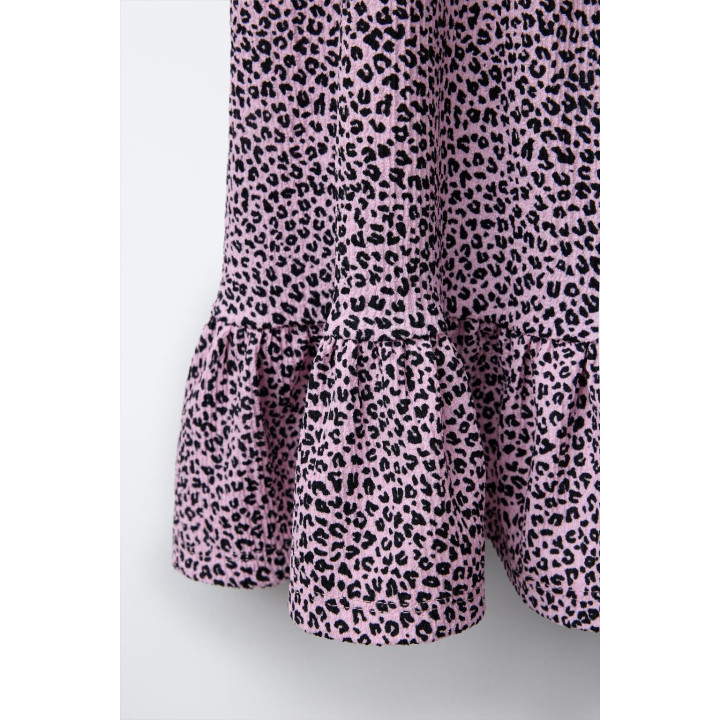 ПЛАТЬЕ С ТЕКСТУРНЫМ АНИМАЛИСТИЧЕСКИМ ПРИНТОМ