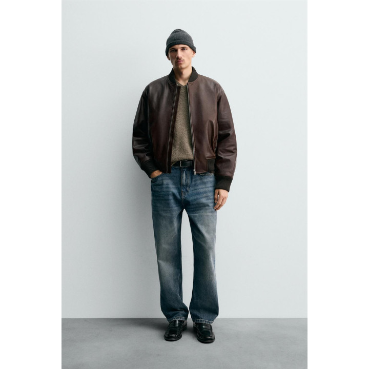 БОМБЕР ИЗ ВОЩЕНОЙ КОЖИ