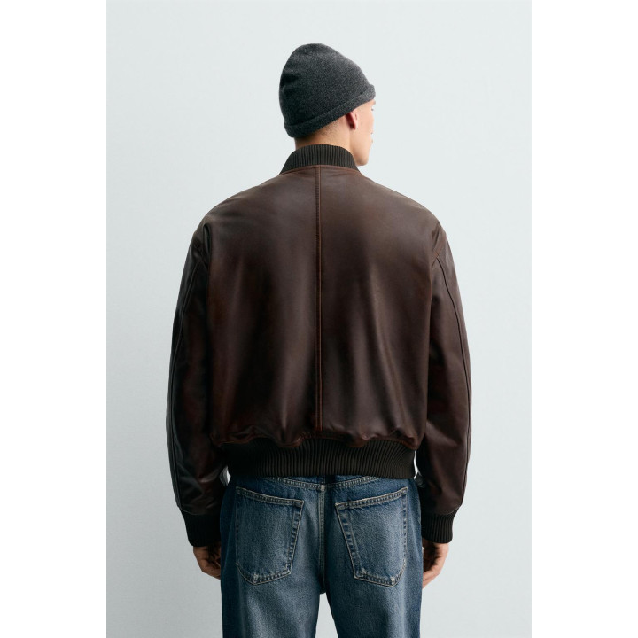 БОМБЕР ИЗ ВОЩЕНОЙ КОЖИ