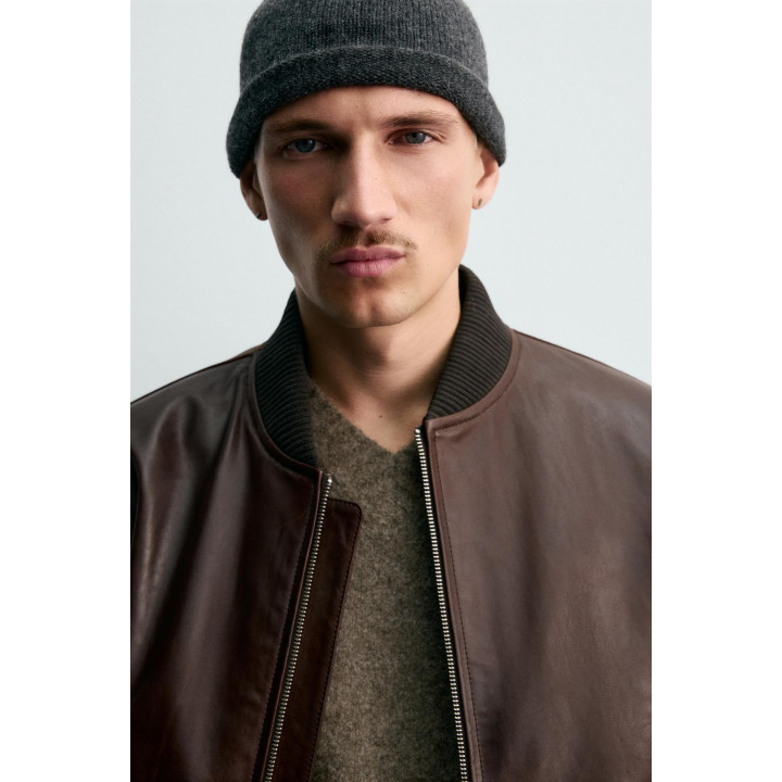 БОМБЕР ИЗ ВОЩЕНОЙ КОЖИ