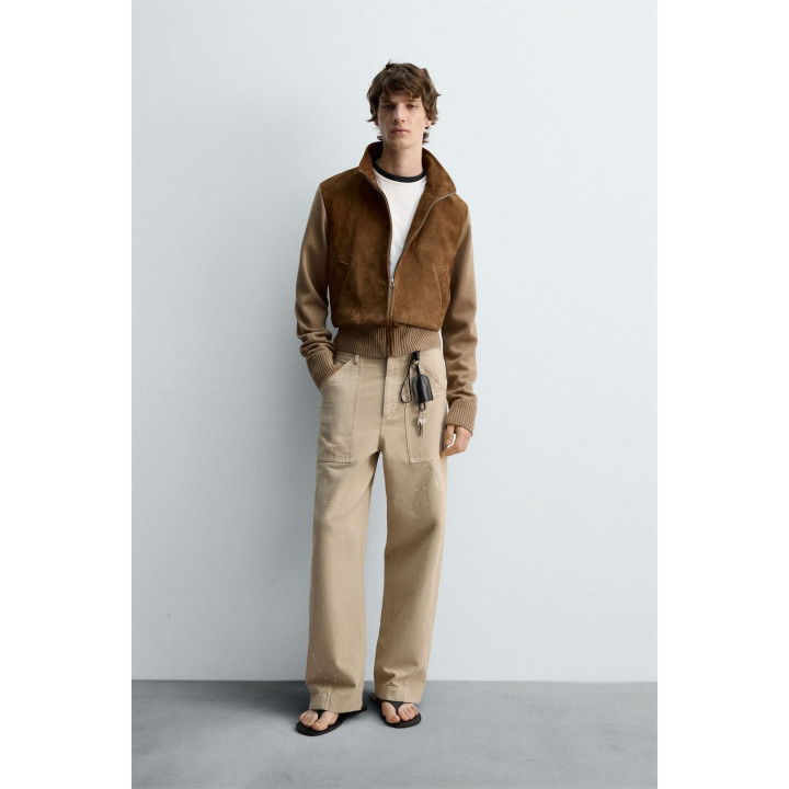 КОЖАНАЯ КУРТКА В КОМБИНАЦИИ — ЛИМИТИРОВАННАЯ СЕРИЯ