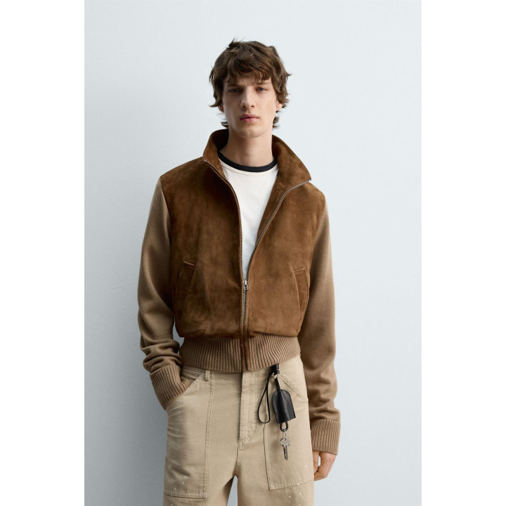 КОЖАНАЯ КУРТКА В КОМБИНАЦИИ — ЛИМИТИРОВАННАЯ СЕРИЯ