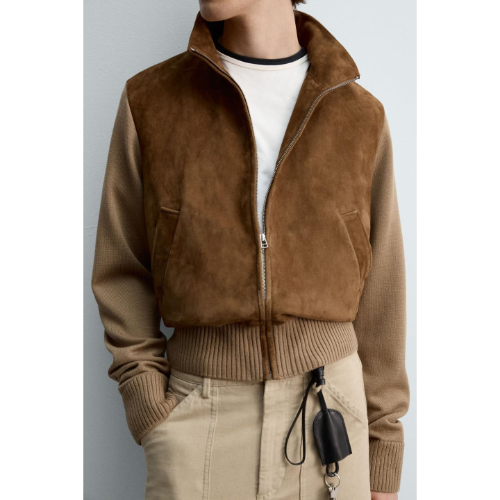 КОЖАНАЯ КУРТКА В КОМБИНАЦИИ — ЛИМИТИРОВАННАЯ СЕРИЯ