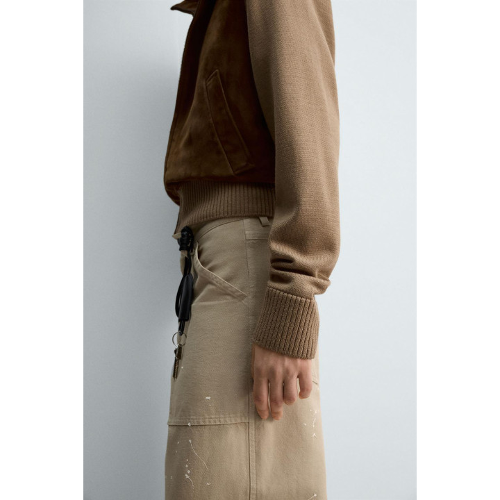 КОЖАНАЯ КУРТКА В КОМБИНАЦИИ — ЛИМИТИРОВАННАЯ СЕРИЯ