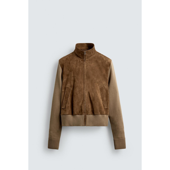 КОЖАНАЯ КУРТКА В КОМБИНАЦИИ — ЛИМИТИРОВАННАЯ СЕРИЯ