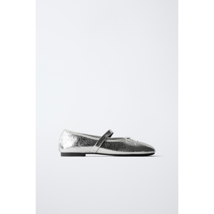 БАЛЕТКИ С МЕТАЛЛИЧЕСКИМ БЛЕСКОМ