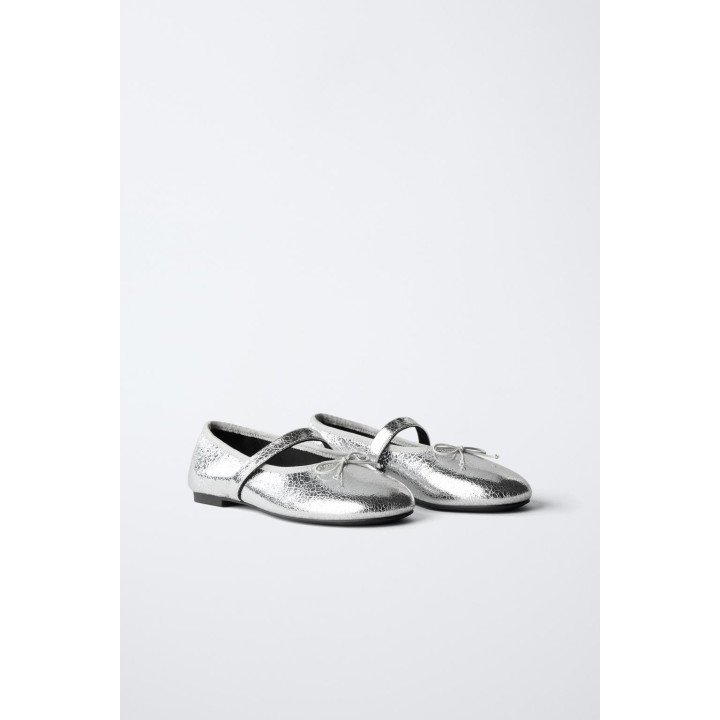 БАЛЕТКИ С МЕТАЛЛИЧЕСКИМ БЛЕСКОМ