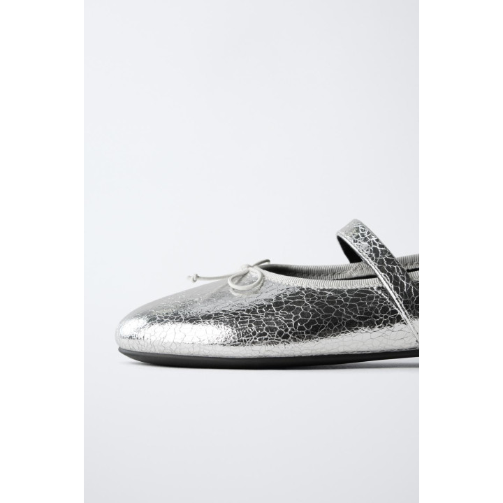 БАЛЕТКИ С МЕТАЛЛИЧЕСКИМ БЛЕСКОМ