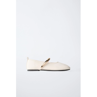 БАЛЕТКИ С МЕТАЛЛИЧЕСКИМ РЕМЕШКОМ