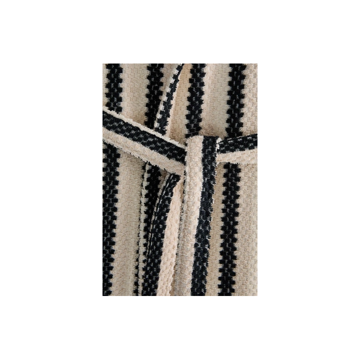 GEOMETRIC JACQUARD BATHROBE