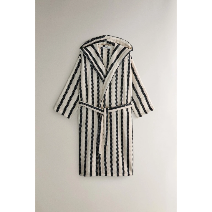 GEOMETRIC JACQUARD BATHROBE