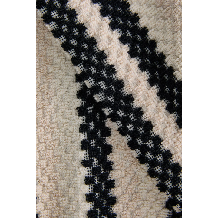 GEOMETRIC JACQUARD BATHROBE