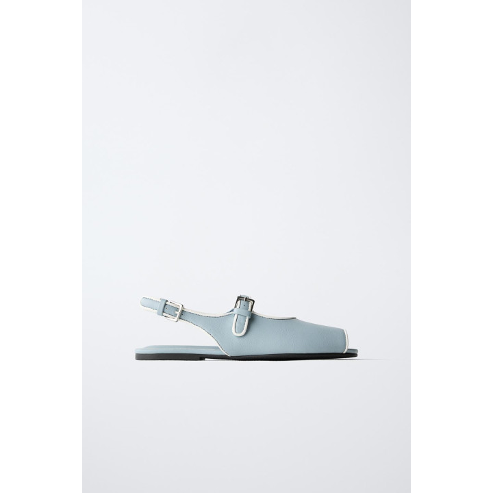 БАЛЕТКИ-МЮЛИ С ОКОНТОВКОЙ