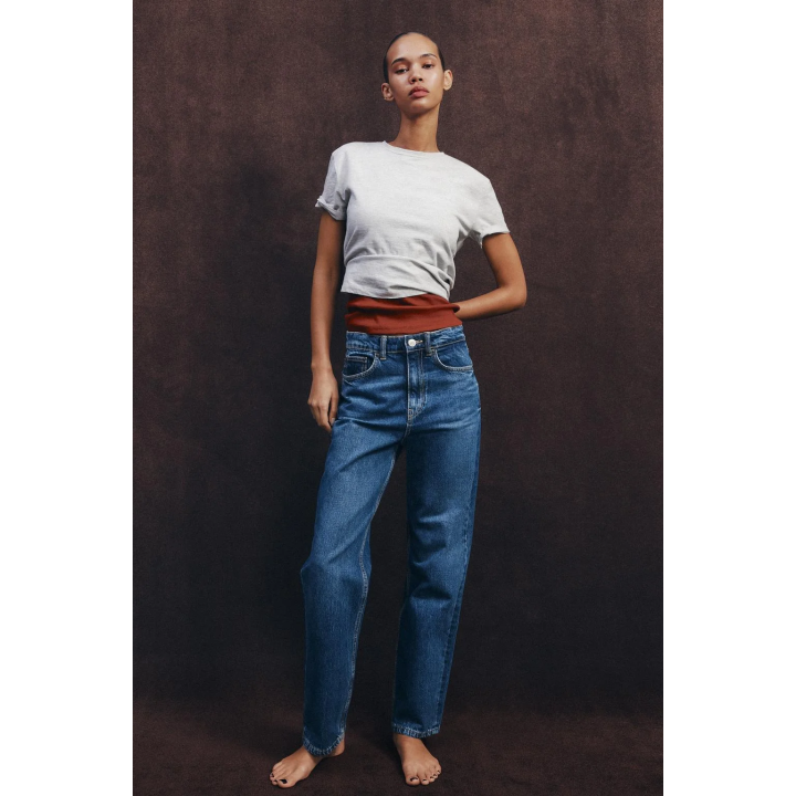 ДЖИНСЫ TRF MOM FIT HIGH WAIST