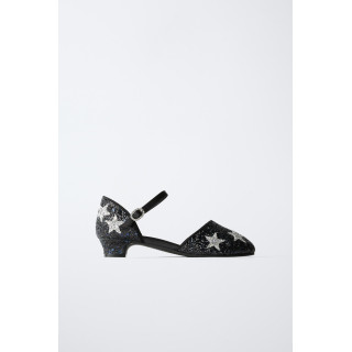 ТУФЛИ НА КАБЛУКЕ С БЛЕСТКАМИ И ЗВЕЗДАМИ