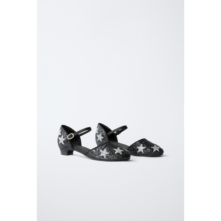ТУФЛИ НА КАБЛУКЕ С БЛЕСТКАМИ И ЗВЕЗДАМИ