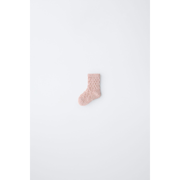 Носки из шерсти пастельно-розовые zara