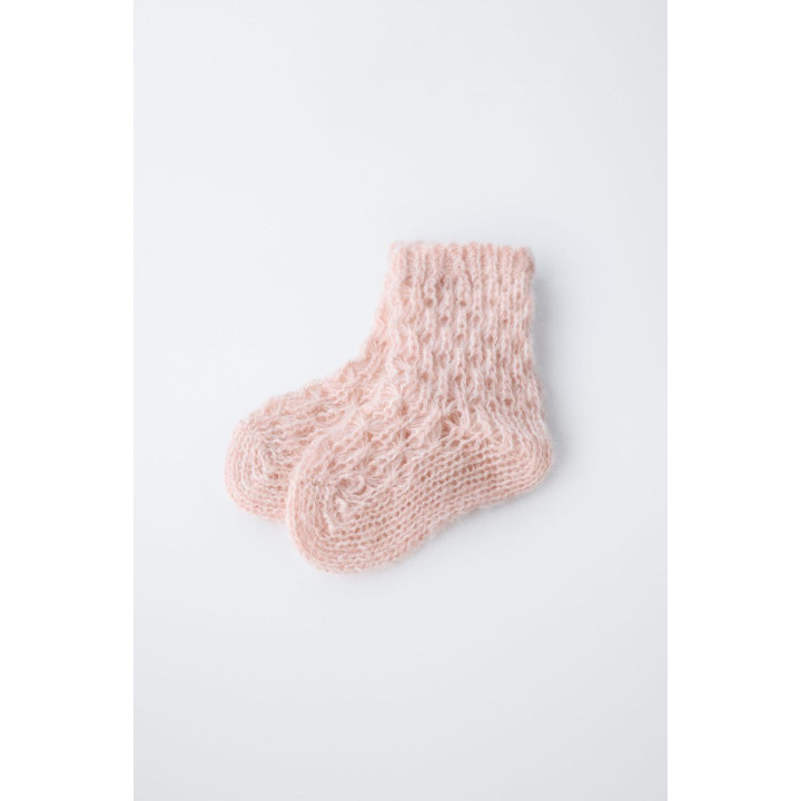 Носки из шерсти пастельно-розовые zara