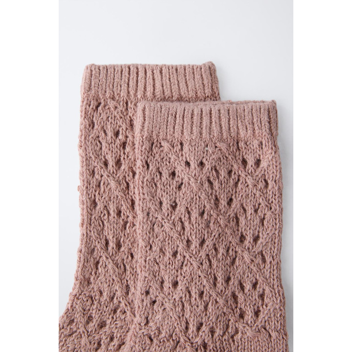 ВЯЗАНЫЕ НОСКИ ИЗ ХЛОПКА И ШЕЛКА