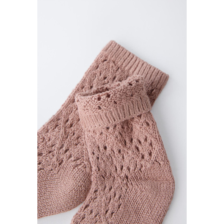 ВЯЗАНЫЕ НОСКИ ИЗ ХЛОПКА И ШЕЛКА