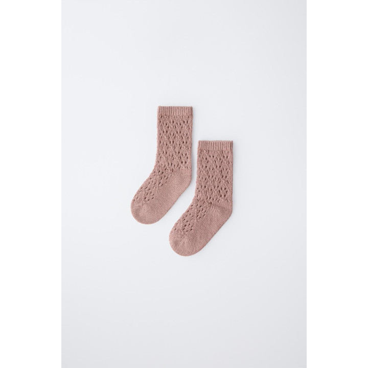 ВЯЗАНЫЕ НОСКИ ИЗ ХЛОПКА И ШЕЛКА