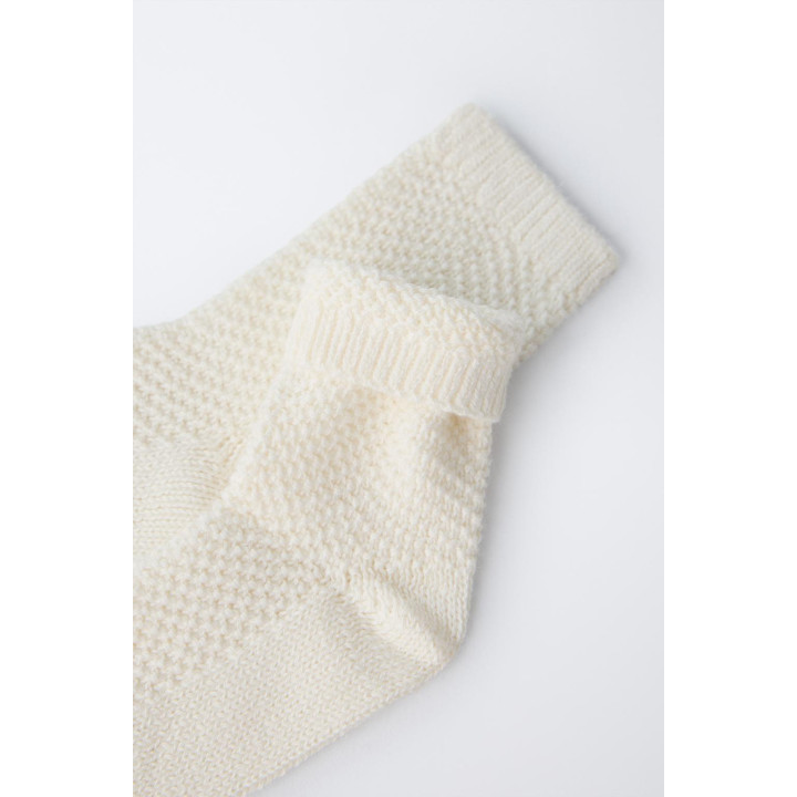 ТРИКОТАЖНЫЕ НОСКИ ИЗ ХЛОПКА И ШЕЛКА