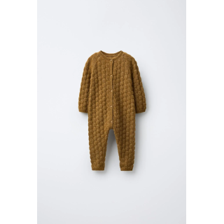 ДЛИННЫЙ ВЯЗАНЫЙ КОМБИНЕЗОН С КОСАМИ