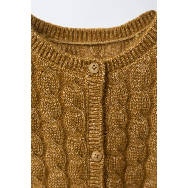 ДЛИННЫЙ ВЯЗАНЫЙ КОМБИНЕЗОН С КОСАМИ