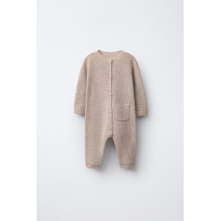 КОМБИНЕЗОН ИЗ ТРИКОТАЖА С ЖЕМЧУЖИНАМИ