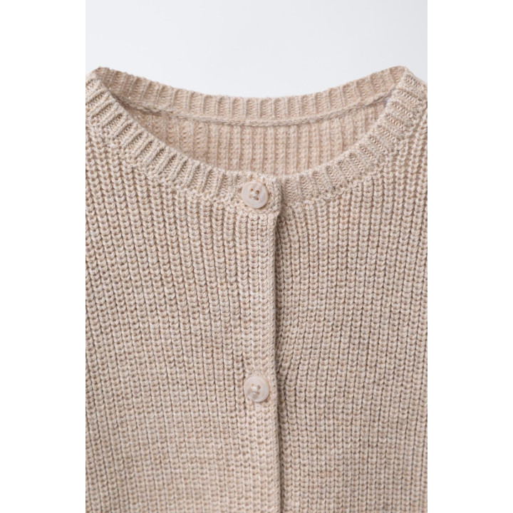 КОМБИНЕЗОН ИЗ ТРИКОТАЖА С ЖЕМЧУЖИНАМИ