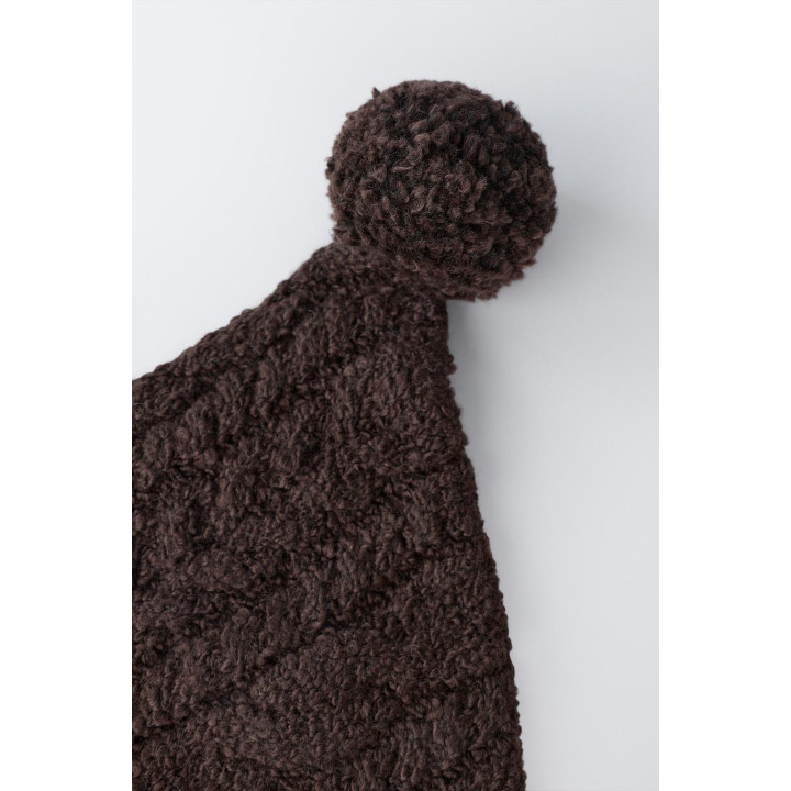 ЧЕПЧИК ВЯЗКИ «КОСЫ» С ПОМПОНОМ