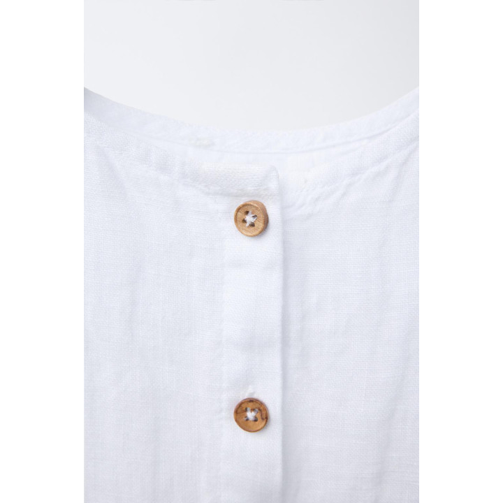 ОДНОТОННАЯ ЛЬНЯНАЯ РУБАШКА
