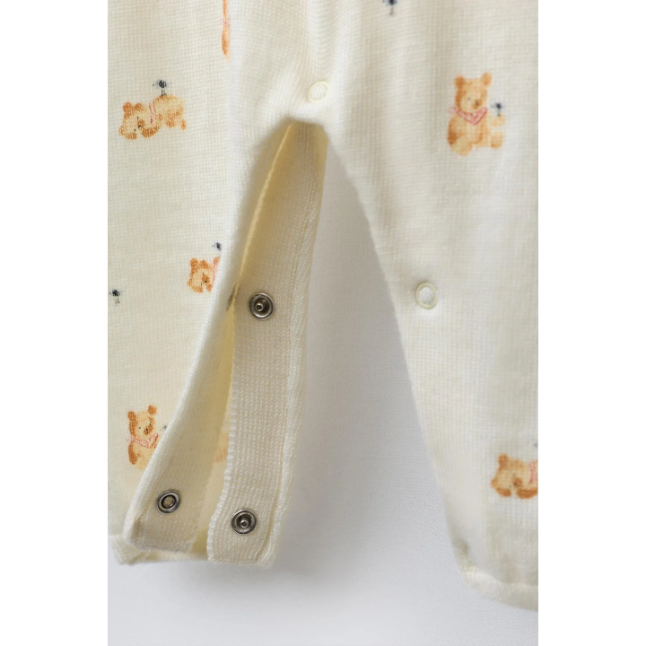 ДЛИННЫЙ КОМБИНЕЗОН С МЕДВЕЖАТАМИ 100% ШЕРСТЬ