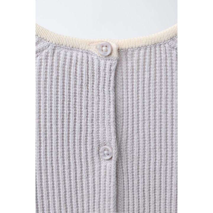 ДЖЕМПЕР С КОНТРАСТНОЙ ОТДЕЛКОЙ