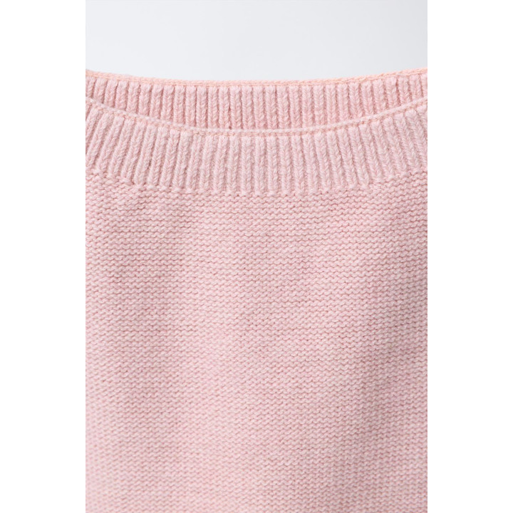 ТРИКОТАЖНЫЕ БРЮКИ С ЦВЕТАМИ, СВЯЗАННЫМИ КРЮЧКОМ