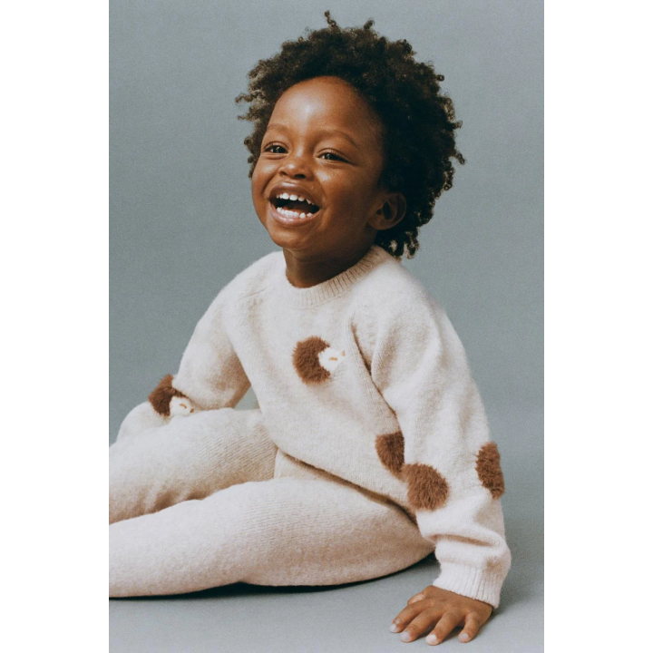 СВИТЕР С УЗОРОМ «ЕЖИКИ»