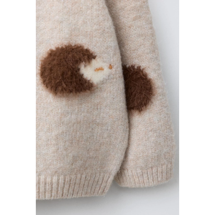 СВИТЕР С УЗОРОМ «ЕЖИКИ»