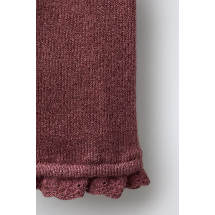 ТРИКОТАЖНЫЕ ЛЕГИНСЫ С КРУЖЕВОМ