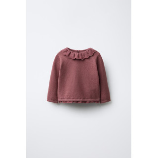 ВЯЗАНЫЙ ДЖЕРСИ С КРУЖЕВОМ