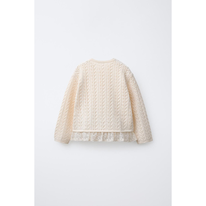 РОМАНТИЧНЫЙ ВЯЗАНЫЙ КАРДИГАН