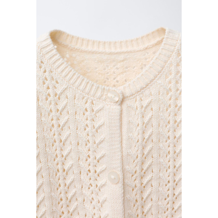 РОМАНТИЧНЫЙ ВЯЗАНЫЙ КАРДИГАН