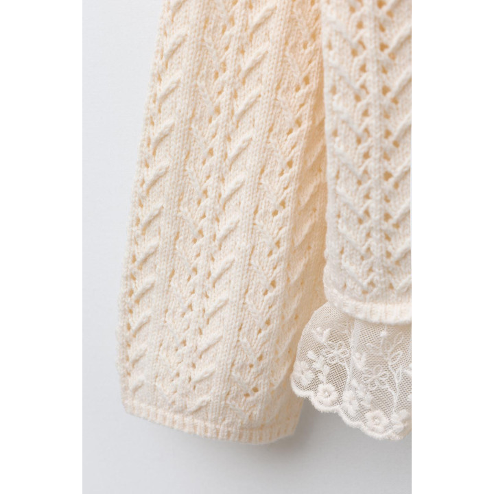 РОМАНТИЧНЫЙ ВЯЗАНЫЙ КАРДИГАН