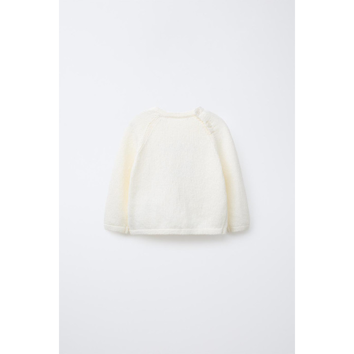 ТРИКОТАЖНЫЙ ДЖЕМПЕР С ВЫШИТОЙ НАДПИСЬЮ