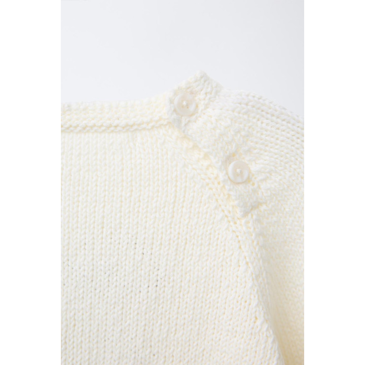 ТРИКОТАЖНЫЙ ДЖЕМПЕР С ВЫШИТОЙ НАДПИСЬЮ