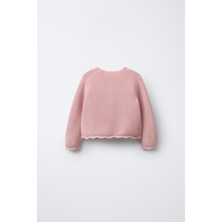 ВЯЗАНЫЙ КАРДИГАН С ВОЛНАМИ