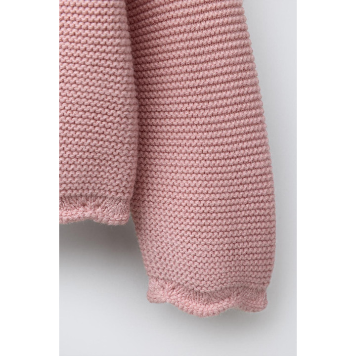 ВЯЗАНЫЙ КАРДИГАН С ВОЛНАМИ