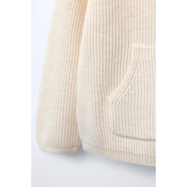 ТРИКОТАЖНЫЙ ДЖЕМПЕР С КАРМАНОМ